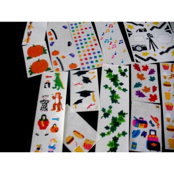 Mrs. Grossman Lot Stickers, 8 block, 23 modules Panda, Vines, Halloween, Pets - Picture 2 of 6